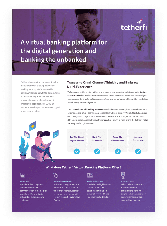 Tetherfi products & solutions brochures - Virtual Banking