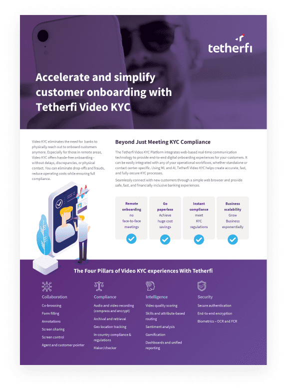 Tetherfi products & solutions brochures - Video KYC