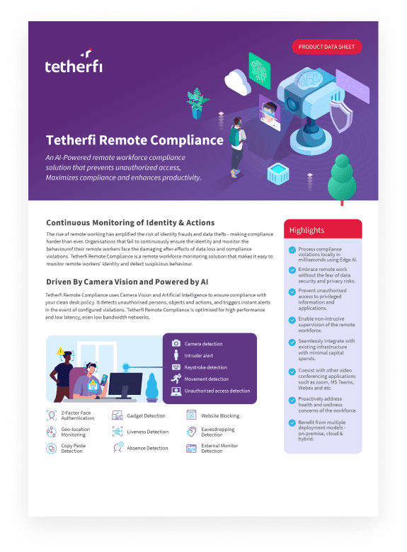 Tetherfi products & solutions brochures - Tetherfi Remote Compliance