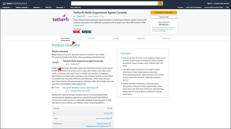 Tetherfi Media & Awards - Video & IW available in AWS Marketplace