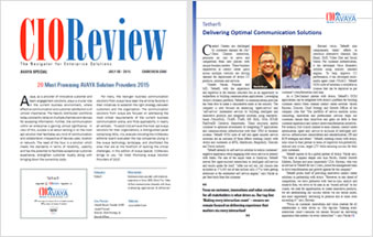 Tetherfi Media & Awards - Featured in CIO Review 2015