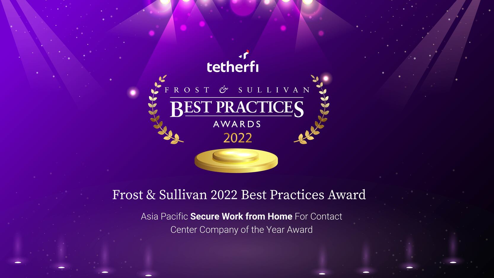 Tetherfi Media & Awards - Recognised as Frost & Sullivan 2022 Company of the Year