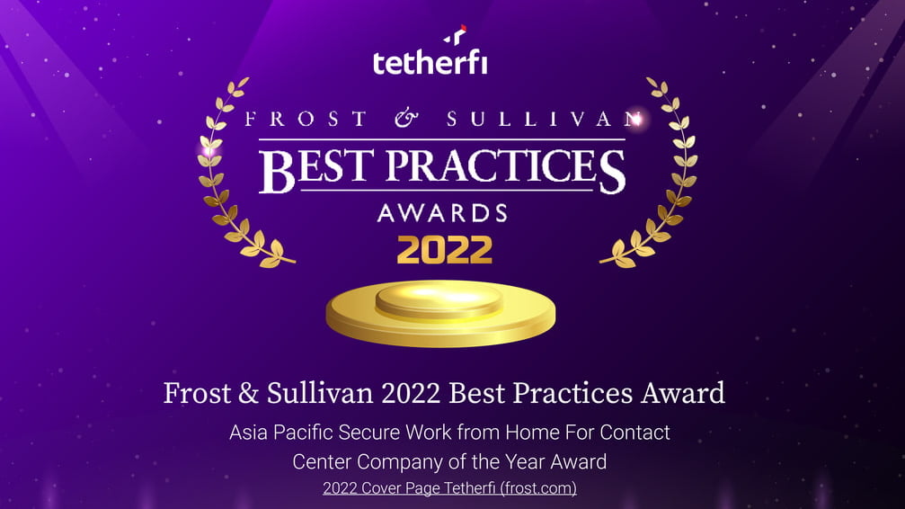 Tetherfi Media & Awards - Awarded Frost & Sullivan 2022 Company of the Year Award