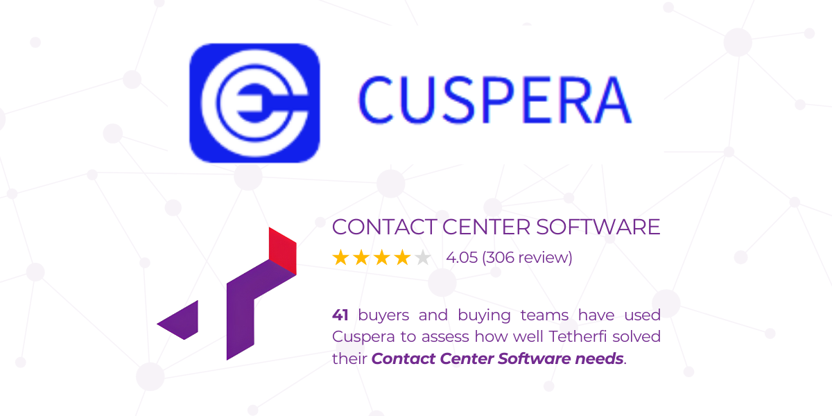 Tetherfi Recognized by Cuspera for Excellence in Customer Engagement
